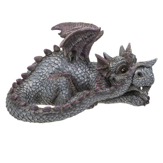 Pacific Trading Blue Dragon Laying Down Figurine 7.4 Inch
