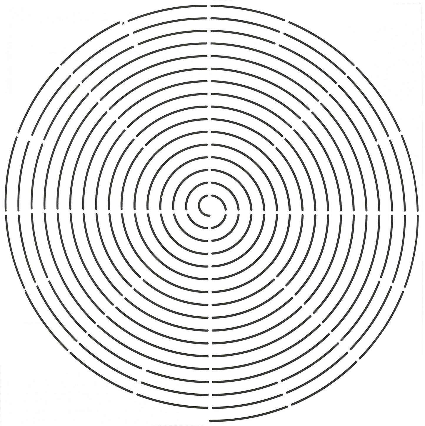Quilting Creations Radiating Circle Quilt Stencil, 12-1/2"