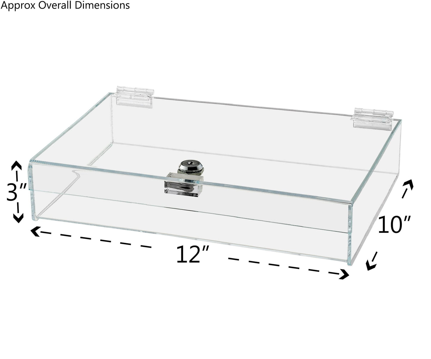 Acrylic Locking Display Case with Keys by Marketing Holders