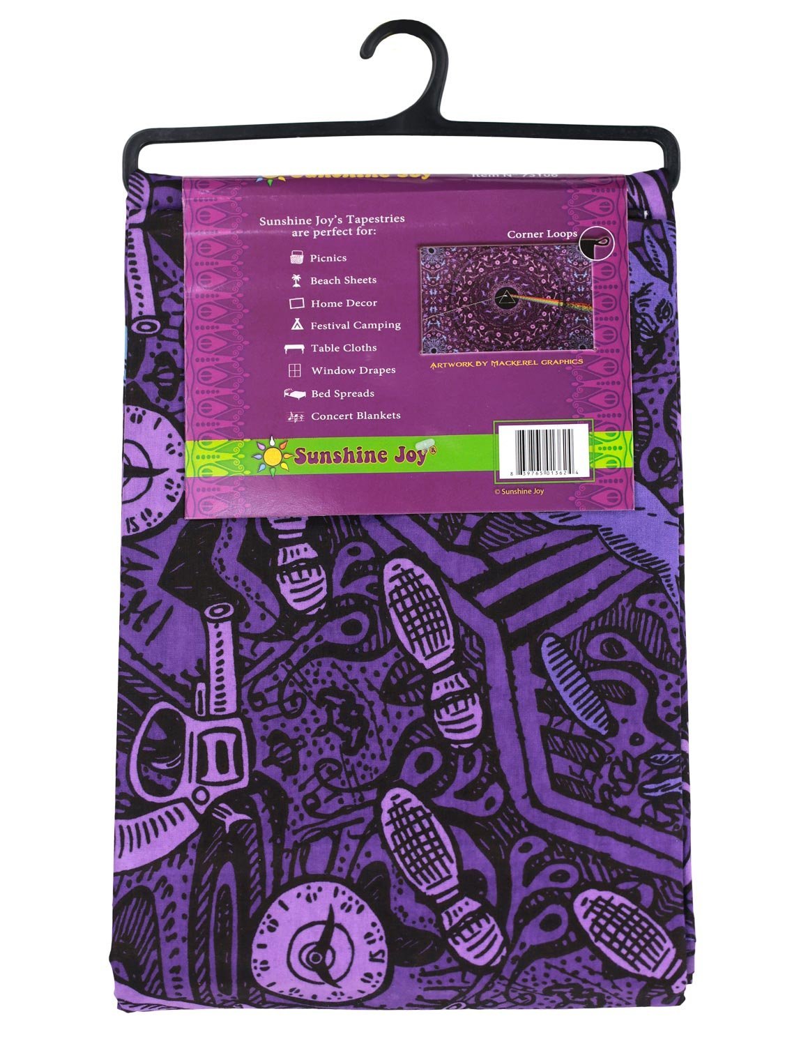 Sunshine Joy Pink Floyd The Dark Side Of The Moon Tapestry Lyrics Purple 60x90 Inches