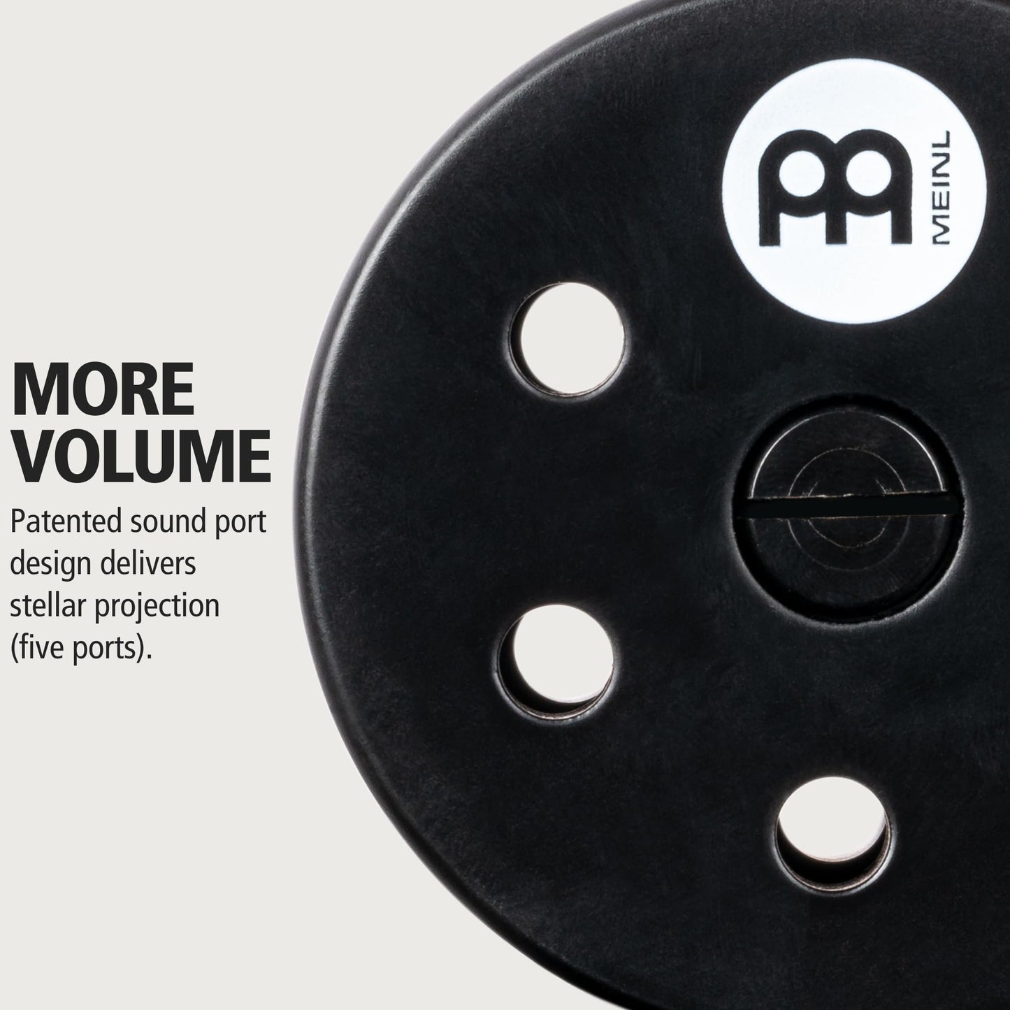 Meinl Percussion Turbo Cabasa Instrument with Sound Ports for Extra Projection and Stainless Steel Cylinder, Large, 2-Year Warranty, Black, (CA5BK-L)