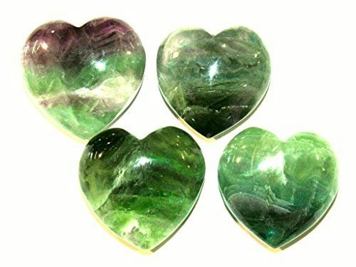 Zentron Crystal Collection: 45 MM Fluorite Puff Heart