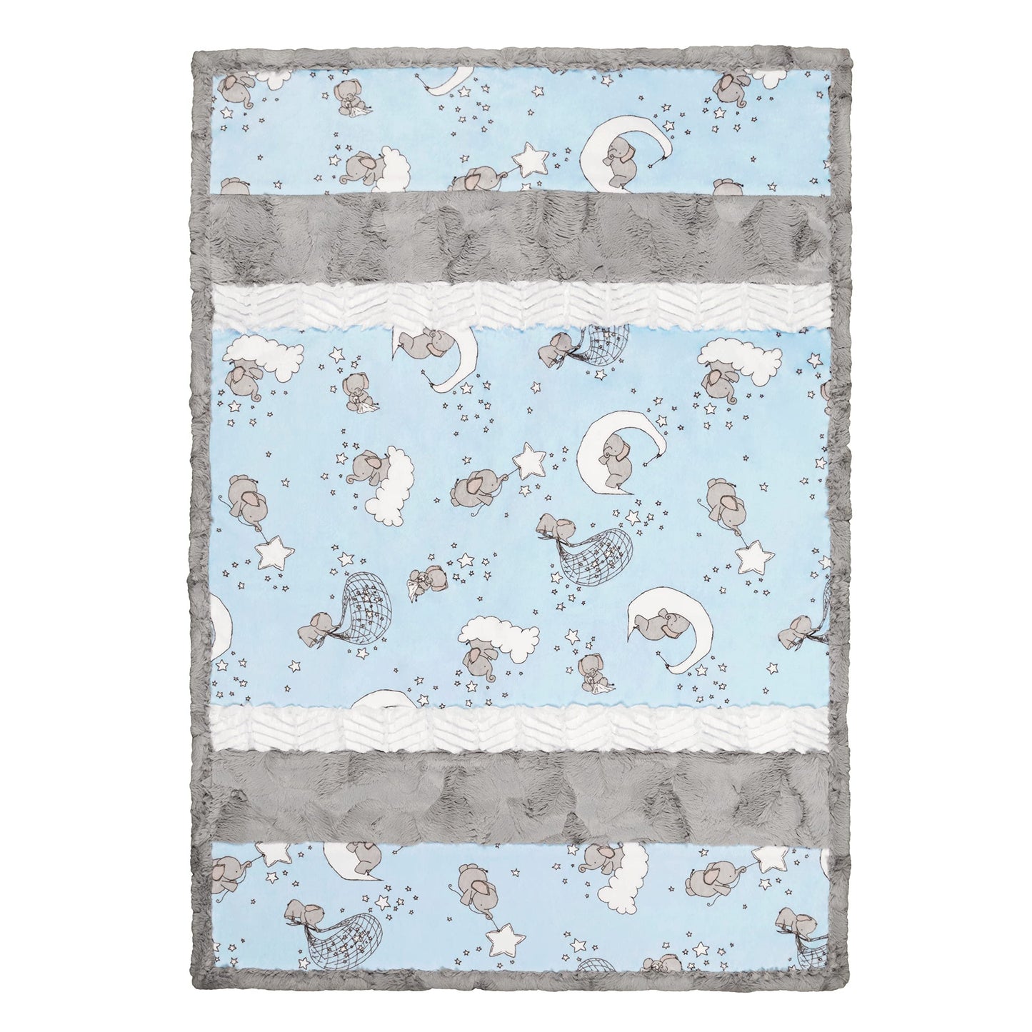 Shannon Fabrics Minky Cuddle Kit Lullaby Lucky Star Blue