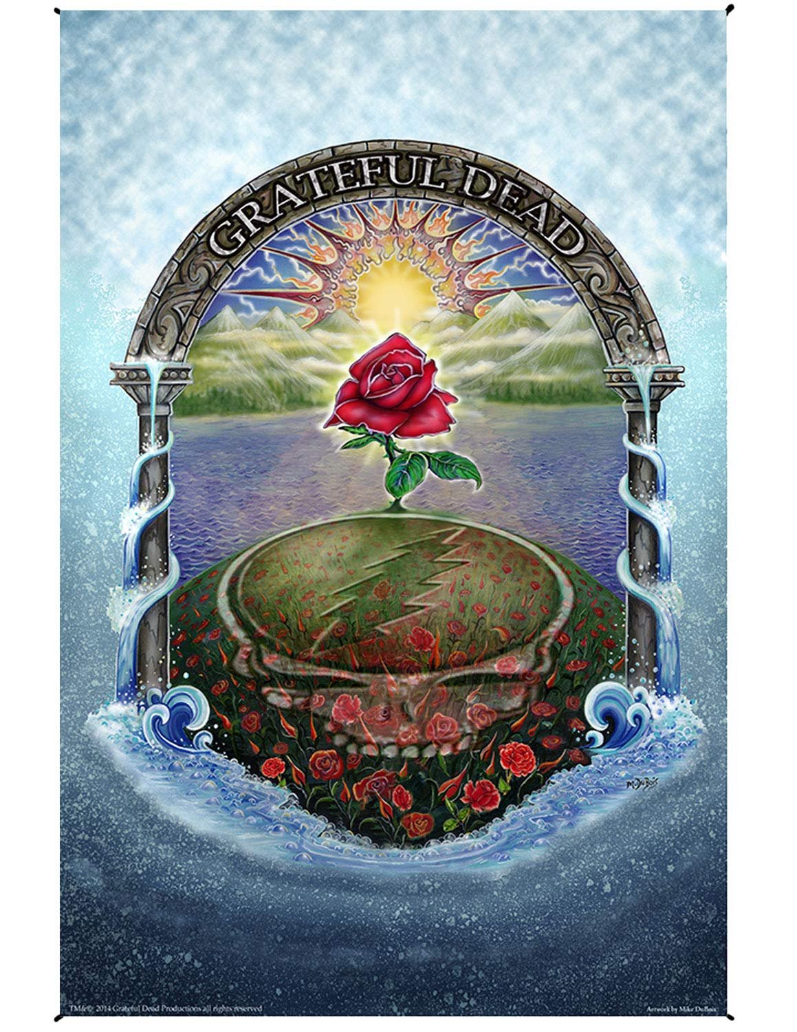 Sunshine Joy Grateful Dead Rose Garden Tapestry Huge Heady Wall Art