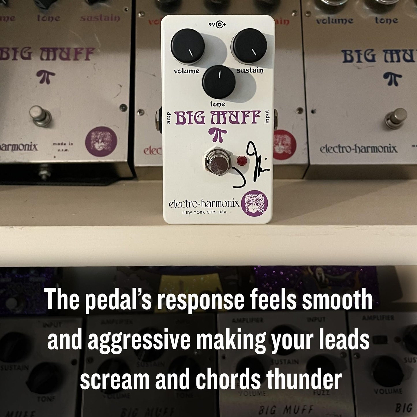 Electro-Harmonix J Mascis Violet Ram's Head Big Muff Pi Fuzz Pedal