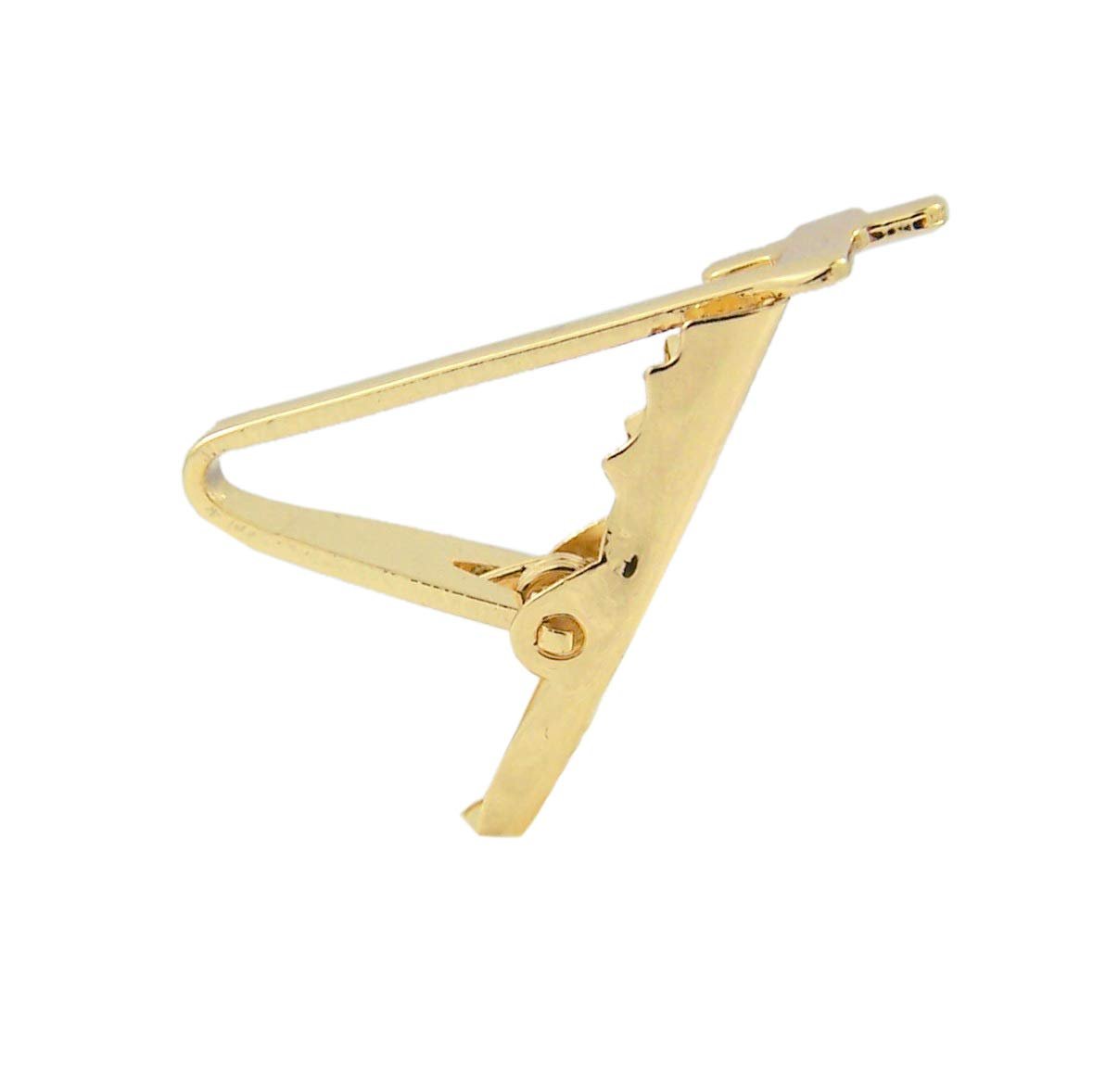 Roman 1.25" Inspirational Gold Plated Religious Tie Bar with Cross