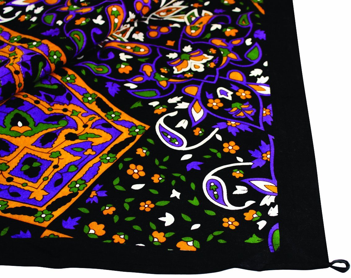 Sunshine Joy India Star Mandala Tapestry Tablecloth Beach Sheet 60x90 Inches