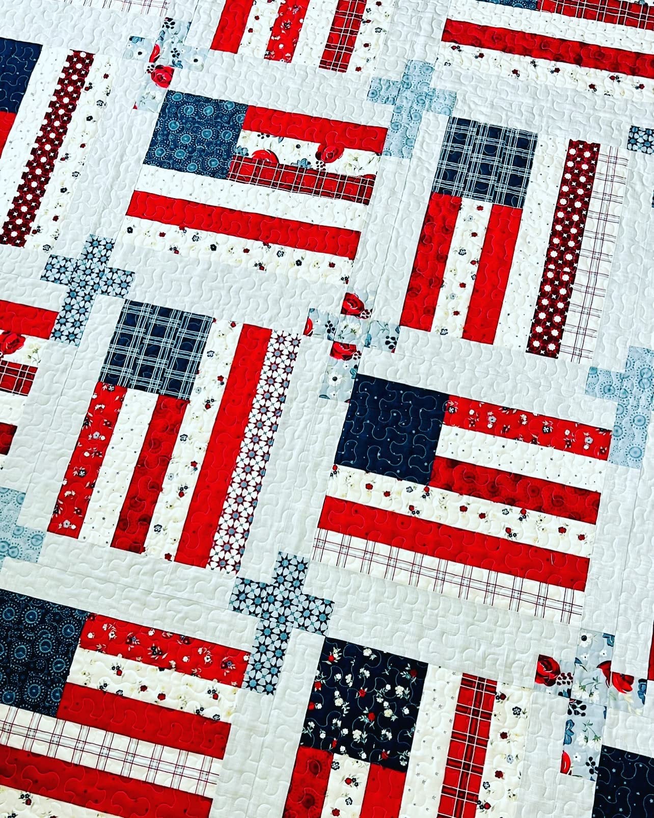 Easy Piecy Quilts God and Country Quilt Pattern