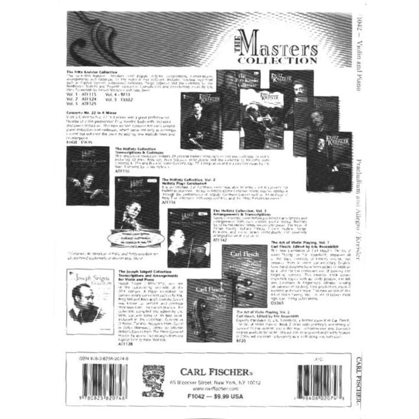 Carl Fischer Kreisler: Praeludium and Allegro (In the Style of Pugnani)