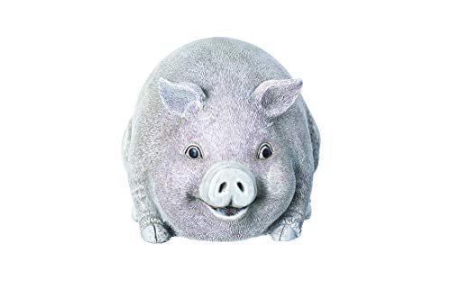 Roman - Pig Bluetooth Speaker Pudgy Pal, 6" H, Garden Collection, Resin and Stone, Decorative, Gift, Home Outdoor and Indoor Decor, Durable, Long Lasting