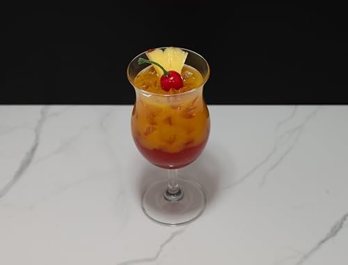 Realistic Food Replicas Wow! Gorgeous, Fake, Tequila Sunrise Drink Garnished w/an Orange Slice and Cherry