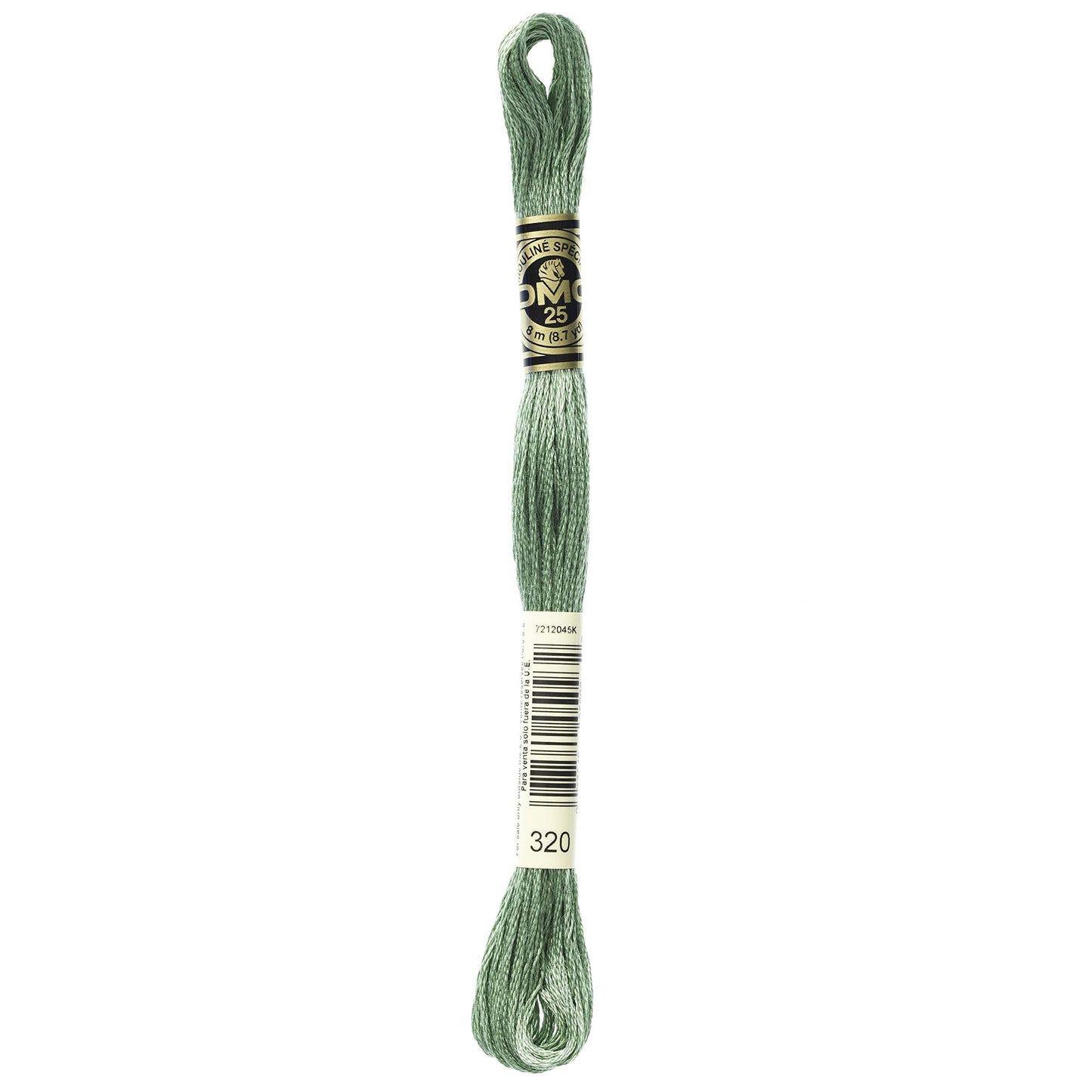 DMC Thread 6-Strand Embroidery Cotton 8.7 Yards Medium Pistachio Green 117-320 (12-Pack)