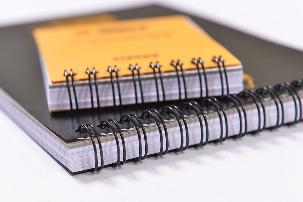 Rhodia Wirebound Orange Notepads Graph - 4 in. x 6 in., Pack of 3