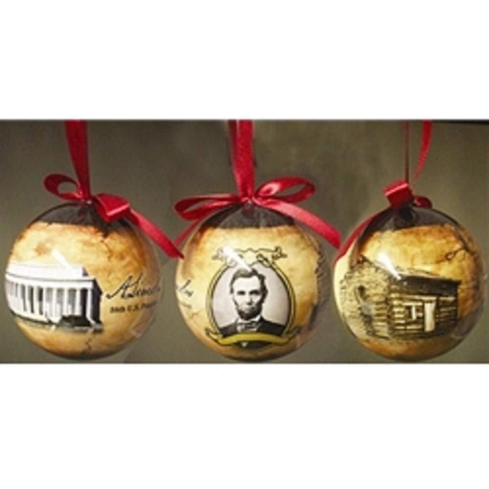 Americana Civil WAR United States President ABE Abraham Lincoln Chistmas Ball Ornament