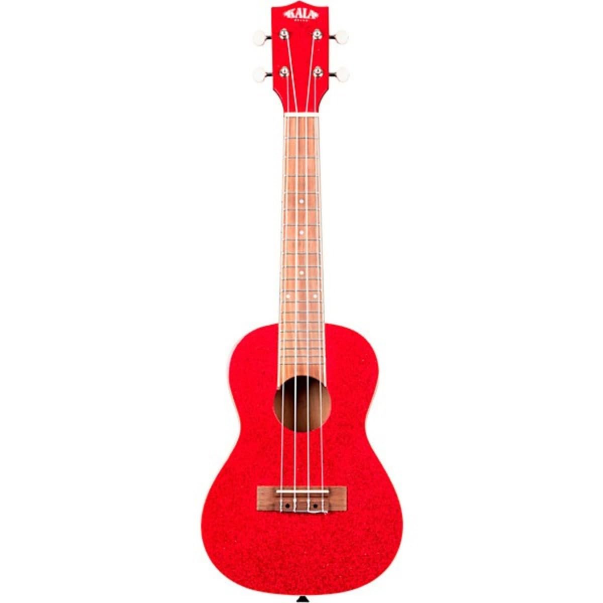 Kala Brand Music Co Sparkle Collection, 4-String Ukulele, Right, Black, Concert (KA-SPRK