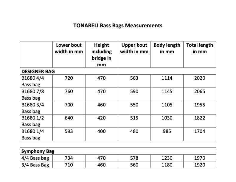 Tonareli Designer Bass Gig Bag BGB