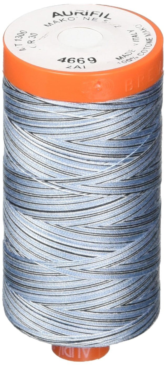 Aurifil Mako Cotton Embroidery Thread 50wt 1422yds Variegated