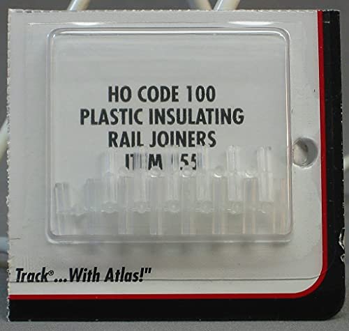 55 Plastic Rail Joiners for HO Scale Train Track
