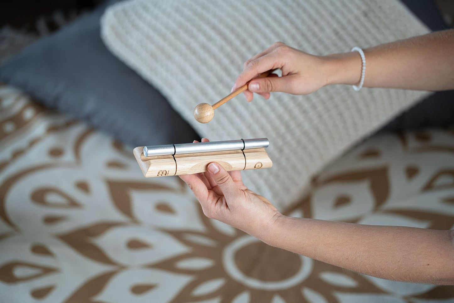 Energy Chime with Mallet For Meditation, Sound Healing, Yoga and Classrooms — Long Resonance Pure Tone