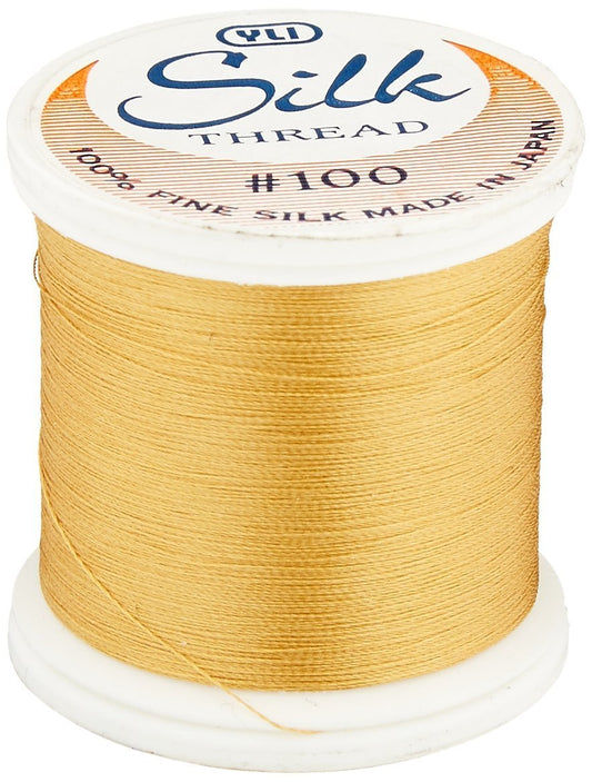 YLI 100 wt. Silk Thread - 100% Japanese Silk Ultra-fine & Smooth 200 yd Spool - Designed for Quilting and Sewing