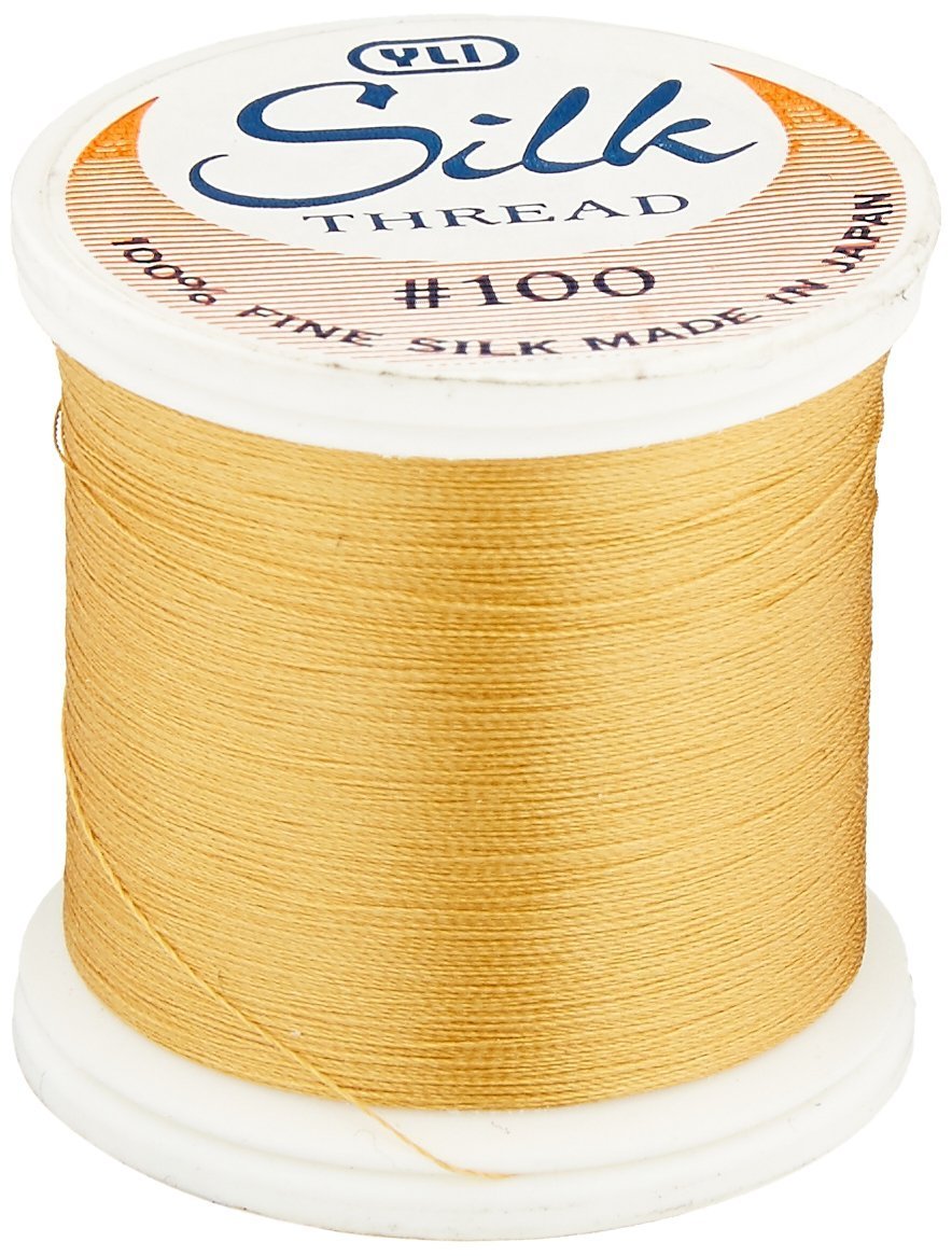 YLI 100 wt. Silk Thread - 100% Japanese Silk Ultra-fine & Smooth 200 yd Spool - Designed for Quilting and Sewing