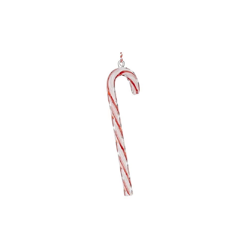 RAZ Imports 4224561 Candy Cane Ornament, 9.5-inch Height, Glass