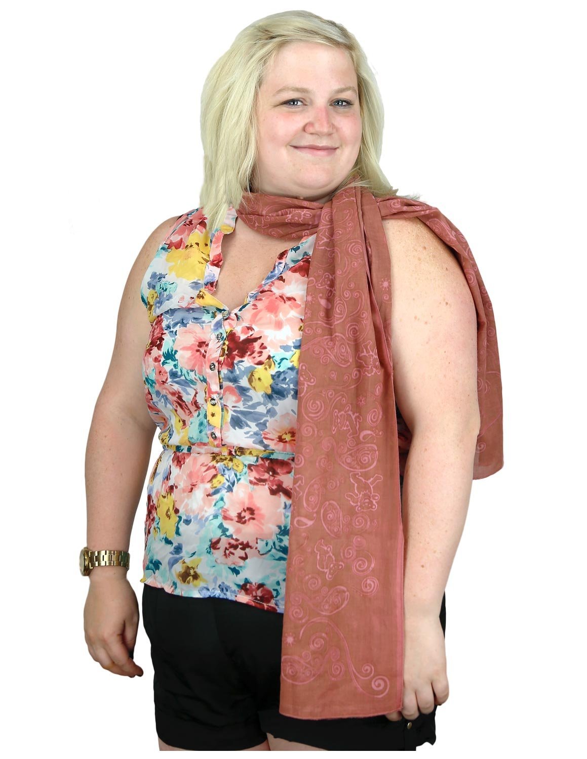 Sunshine Joy Grateful Dead Dancing Bear Long Scarf Shawl