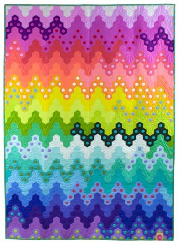 Paper Pieces Hex On The Beach Pattern Piece Pack and Acrylic Template Varies