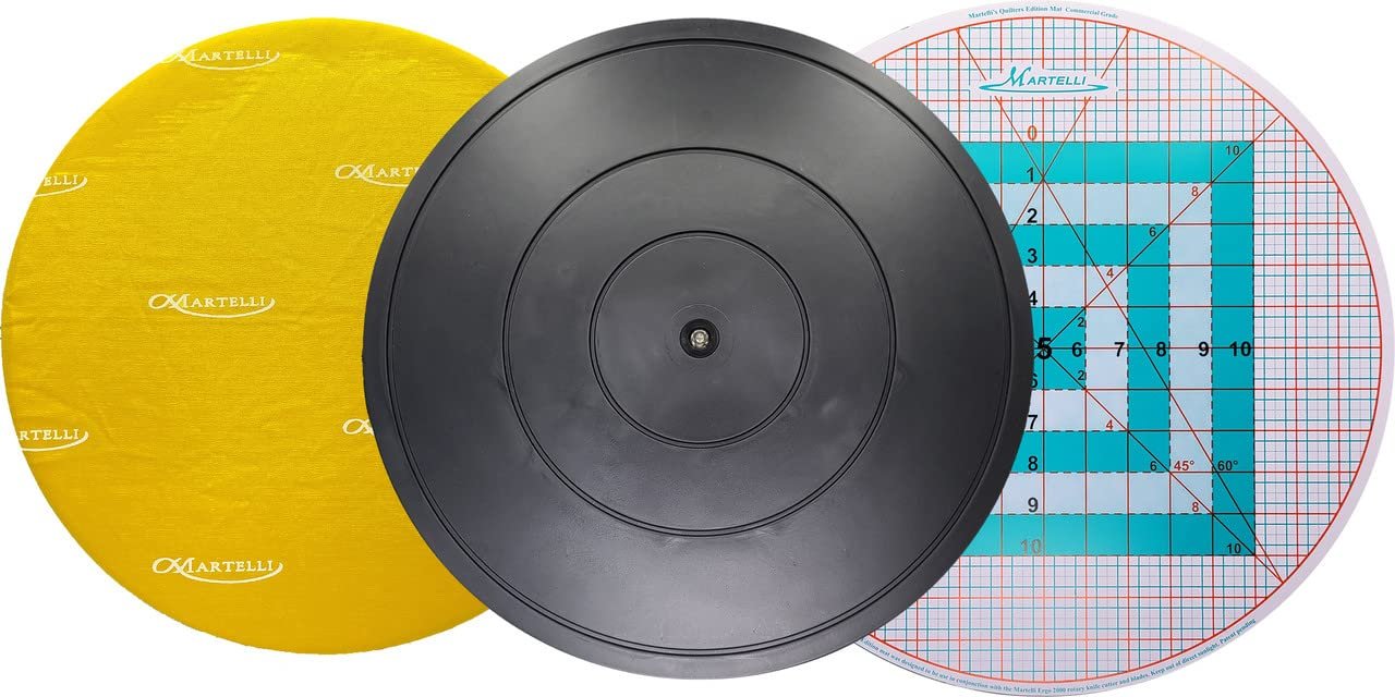 Martelli Roundabout Set - 16" Turntable, Cutting Mat & Ironing Pad