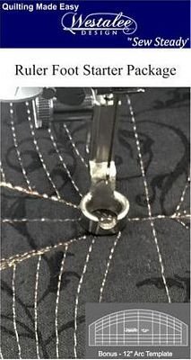 High Shank Special Ruler Foot with 4.5mm Arc Template for 12-inch Circle