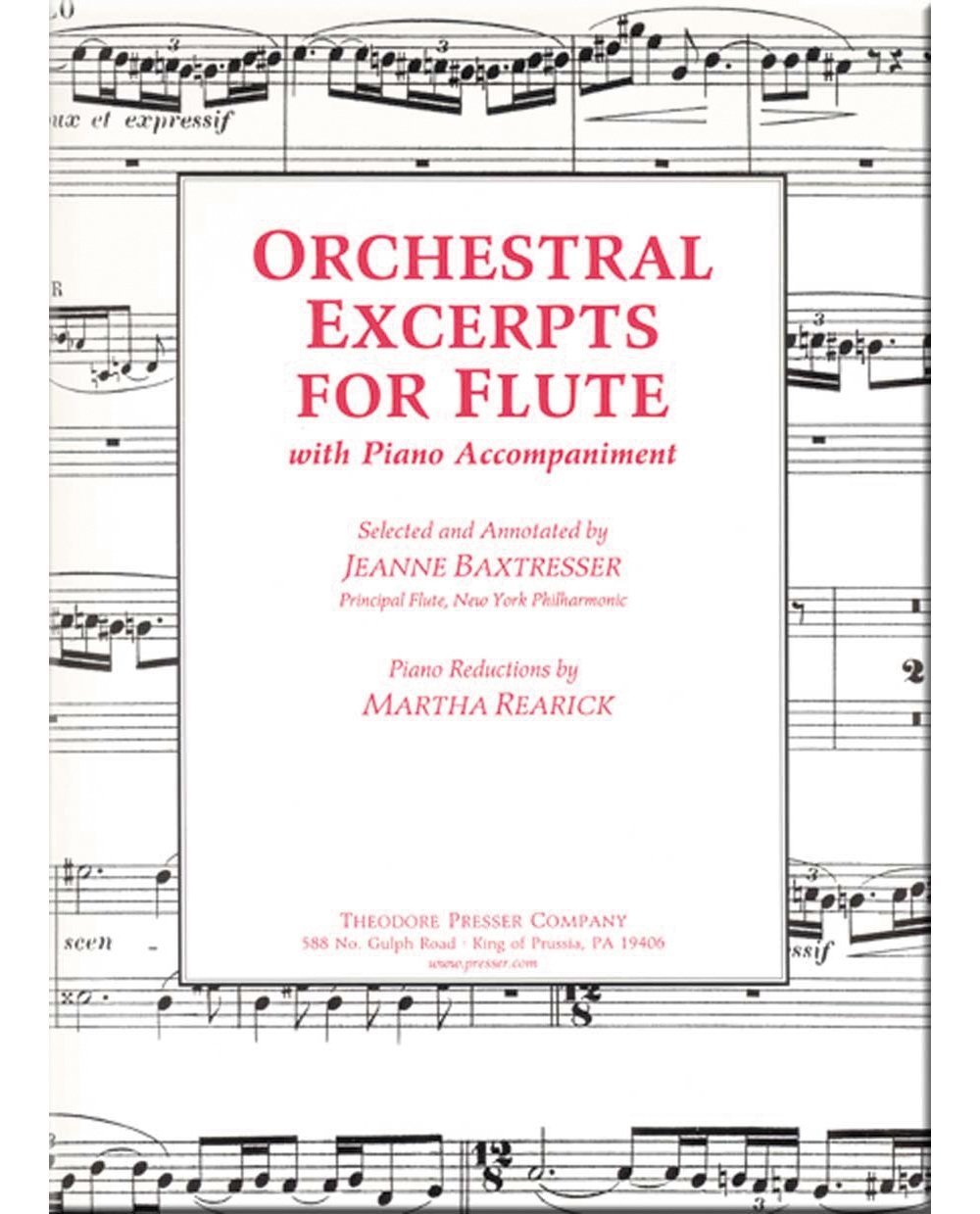Carl Fischer Orchestral Excerpts For Flute (Standard)