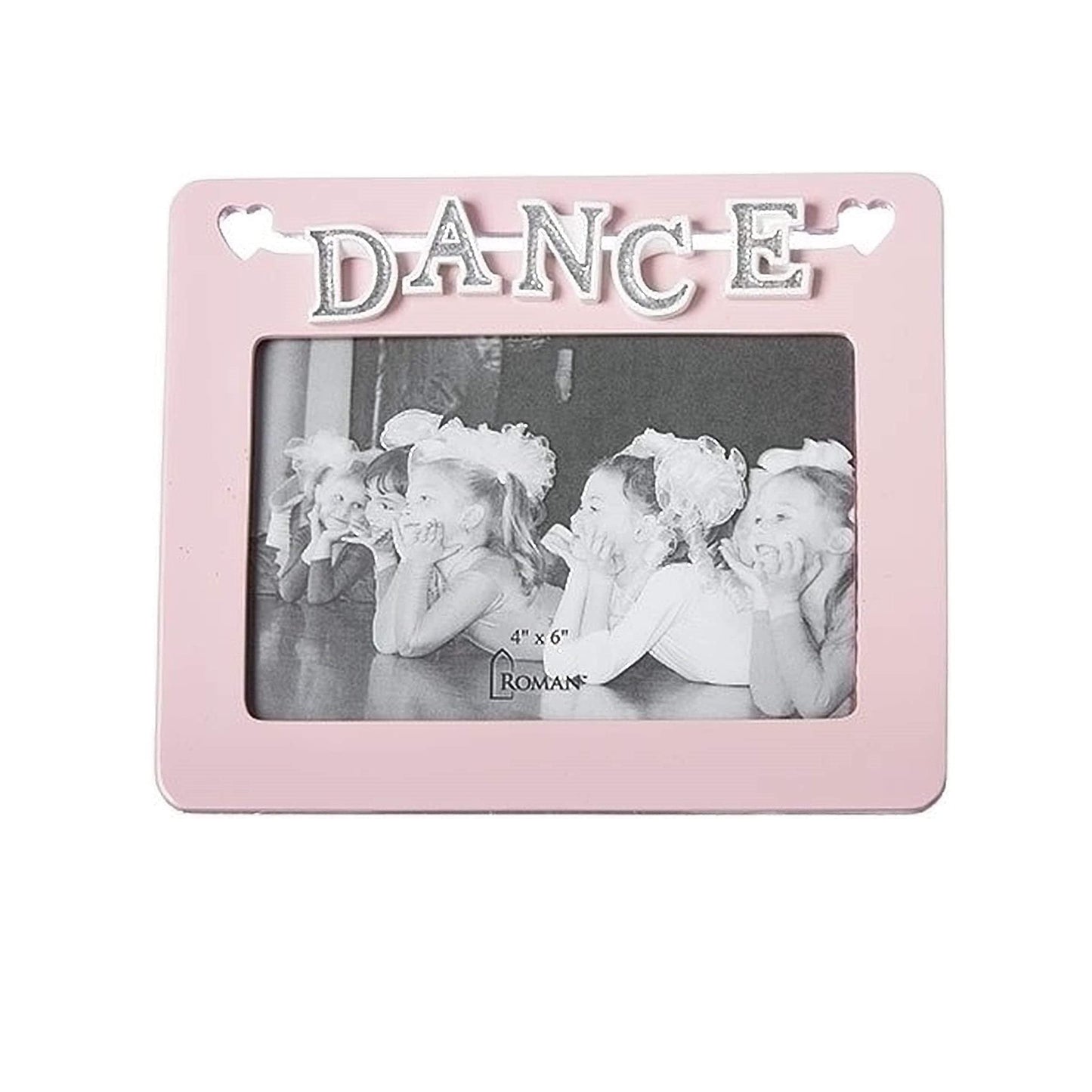 Roman Giftware Inc., Caroline Collection, Ballet, 6" H Frame 4x6 Dance Letters,Religious, Inspirational, Durable (6x7x1)