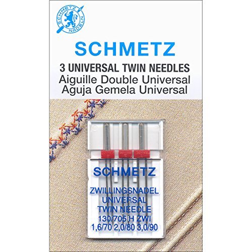 SCHMETZ Twin (130/705 H ZWI BR) Sewing Machine Needles - Carded - Assortmen