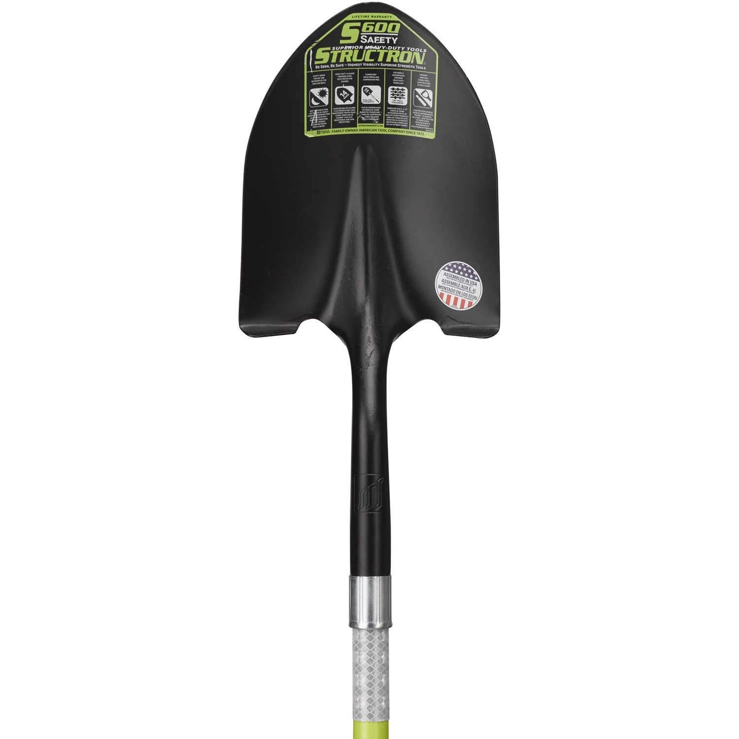 Shovel, Round Point, 14ga, 11-1/4in Blade W