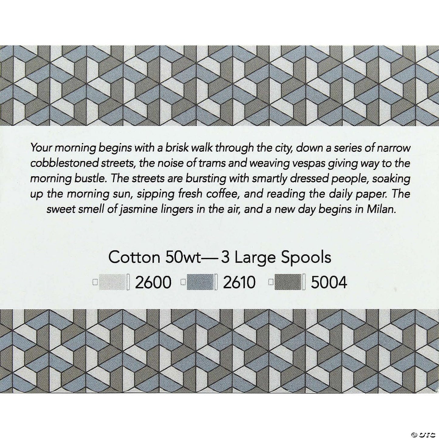 Aurifil Thread CB Milan Grey 3pc