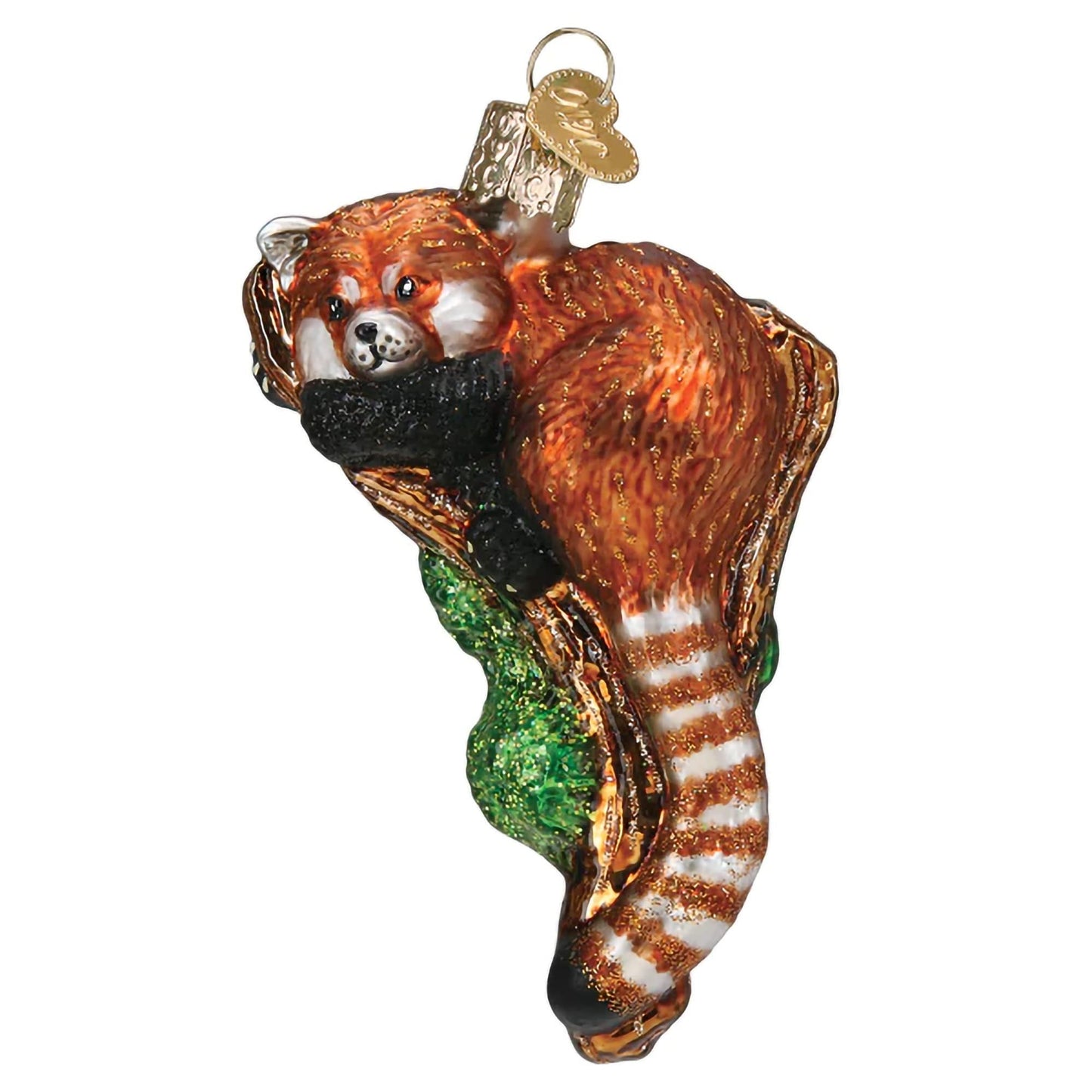Old World Christmas Ornaments: Panda Glass Blown Ornaments for Christmas Tree