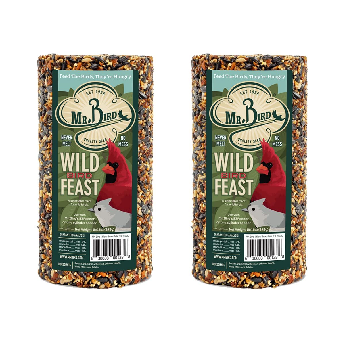Mr. Bird Wild Bird Feast Birdseed Large Cylinder 4 lbs.