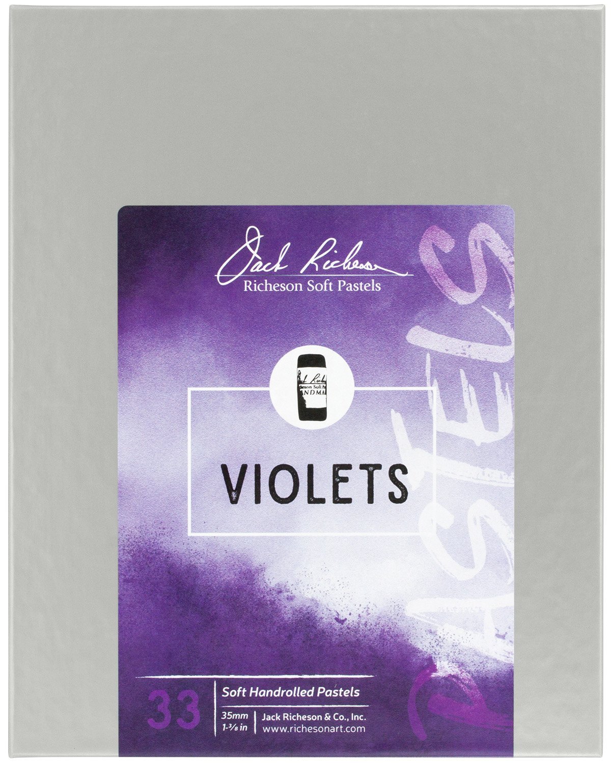 Jack Richeson 422971 Hand Rolled Soft Pastels, Violets
