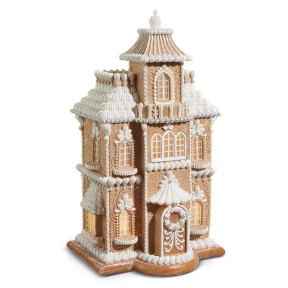 Raz Imports 2024 Gingerbread Lane 24" Lighted Gingerbread House