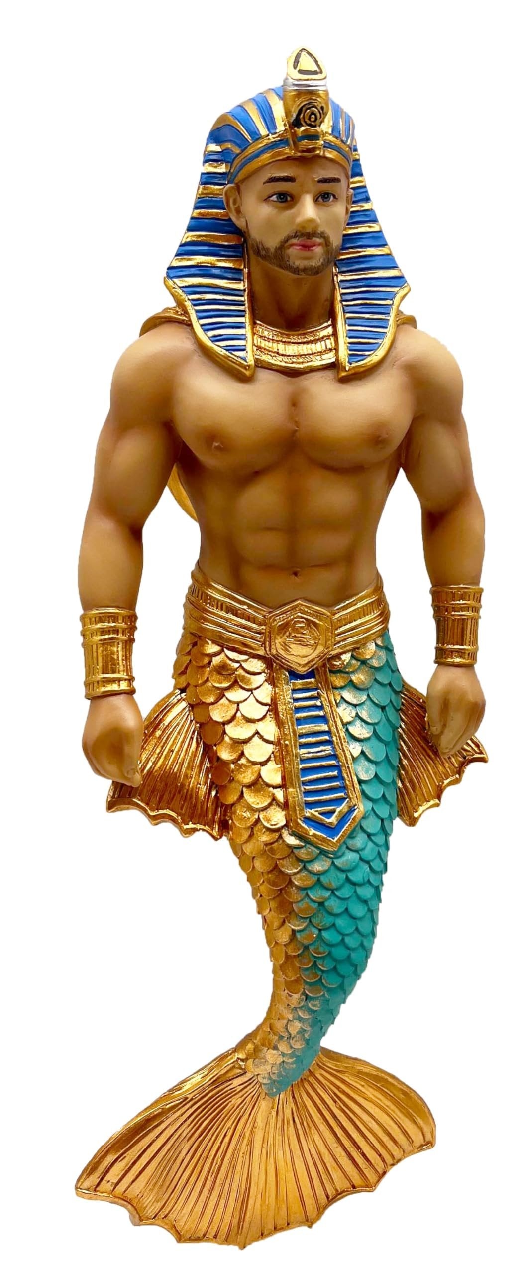 December Diamonds 55-55467 Pharaoh Nohedidn't Merman Ornament, 7 Inches