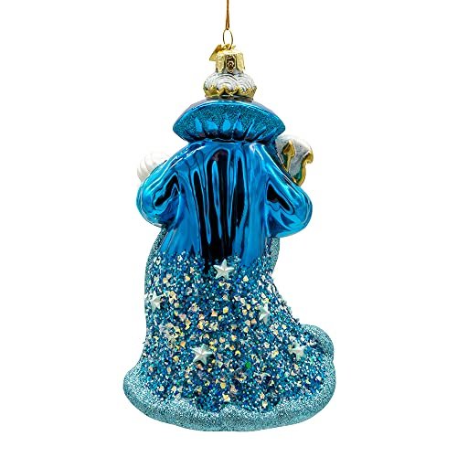 Kurt Adler 7-Inch Bellissimo Glass Under The Sea Santa Ornament