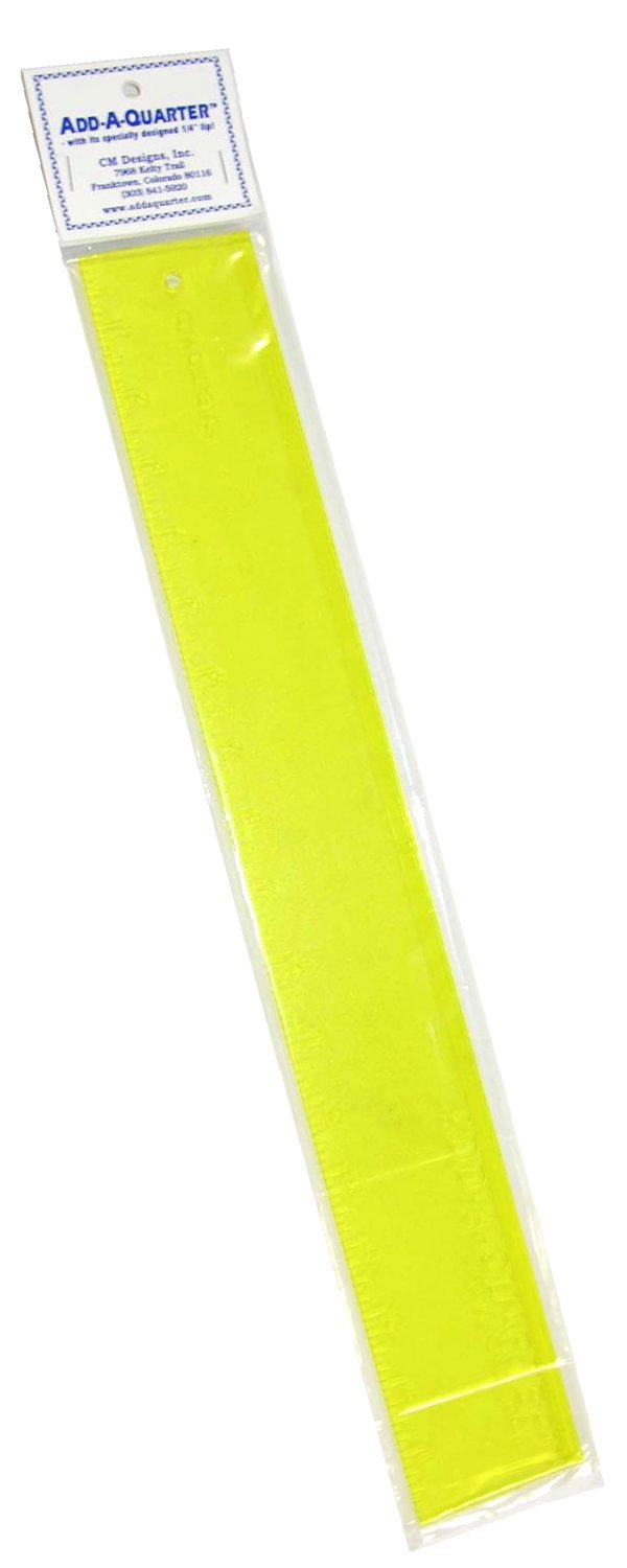 Add-a-Quarter Ruler Bundle of 3 Sizes: 1" by 6"; 1.5" by 12", and; 2.5" by 18"