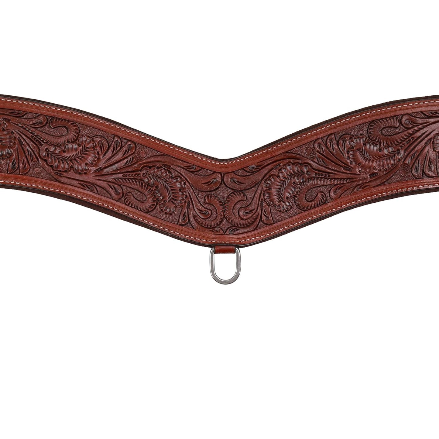 Showman Floral Tooled Tripping Collar