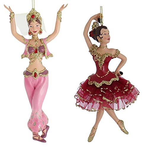 Kurt Adler Resin International Dancer Ornament Set Of 4, Christmas