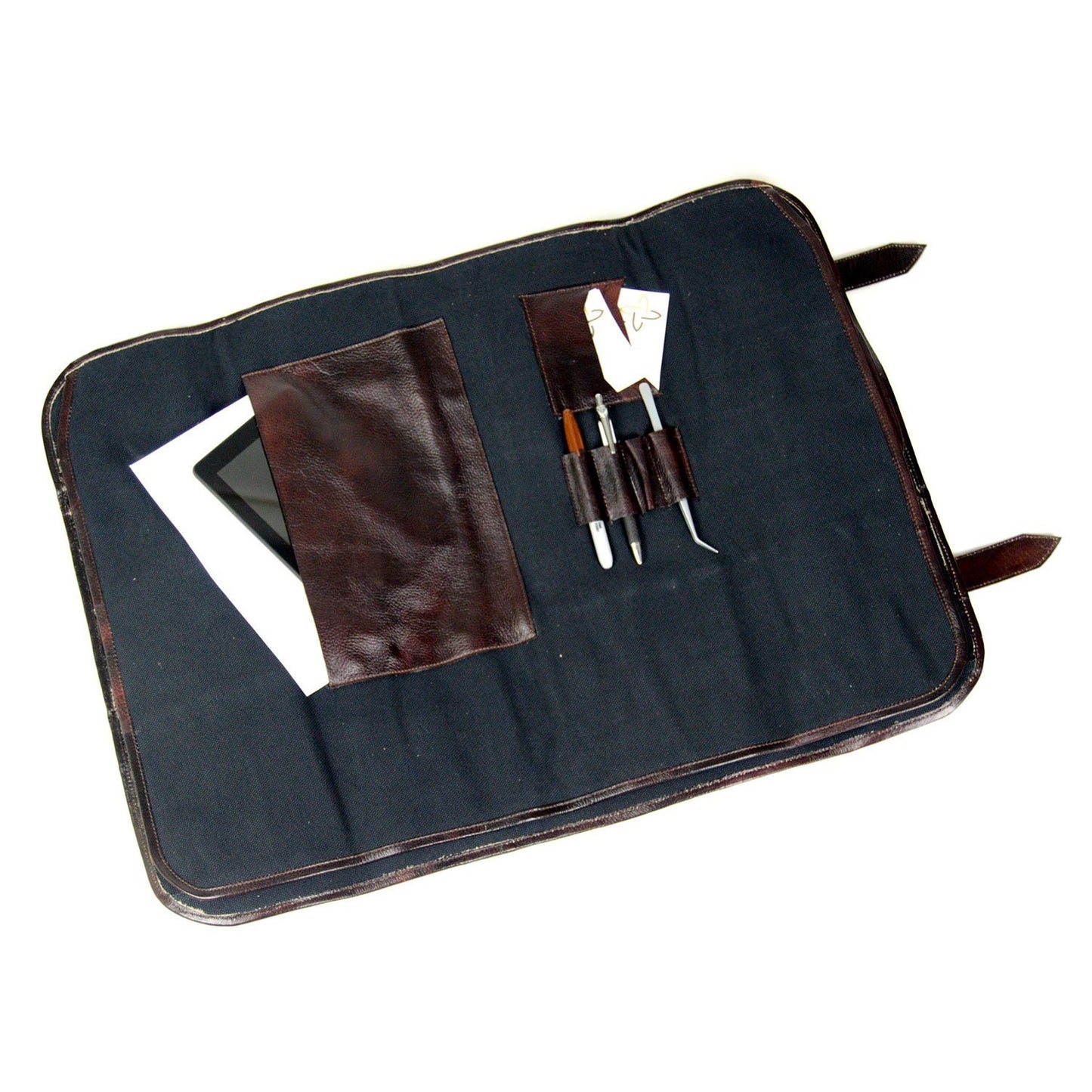 Boldric Orange Canvas 17 Pocket Knife Bag