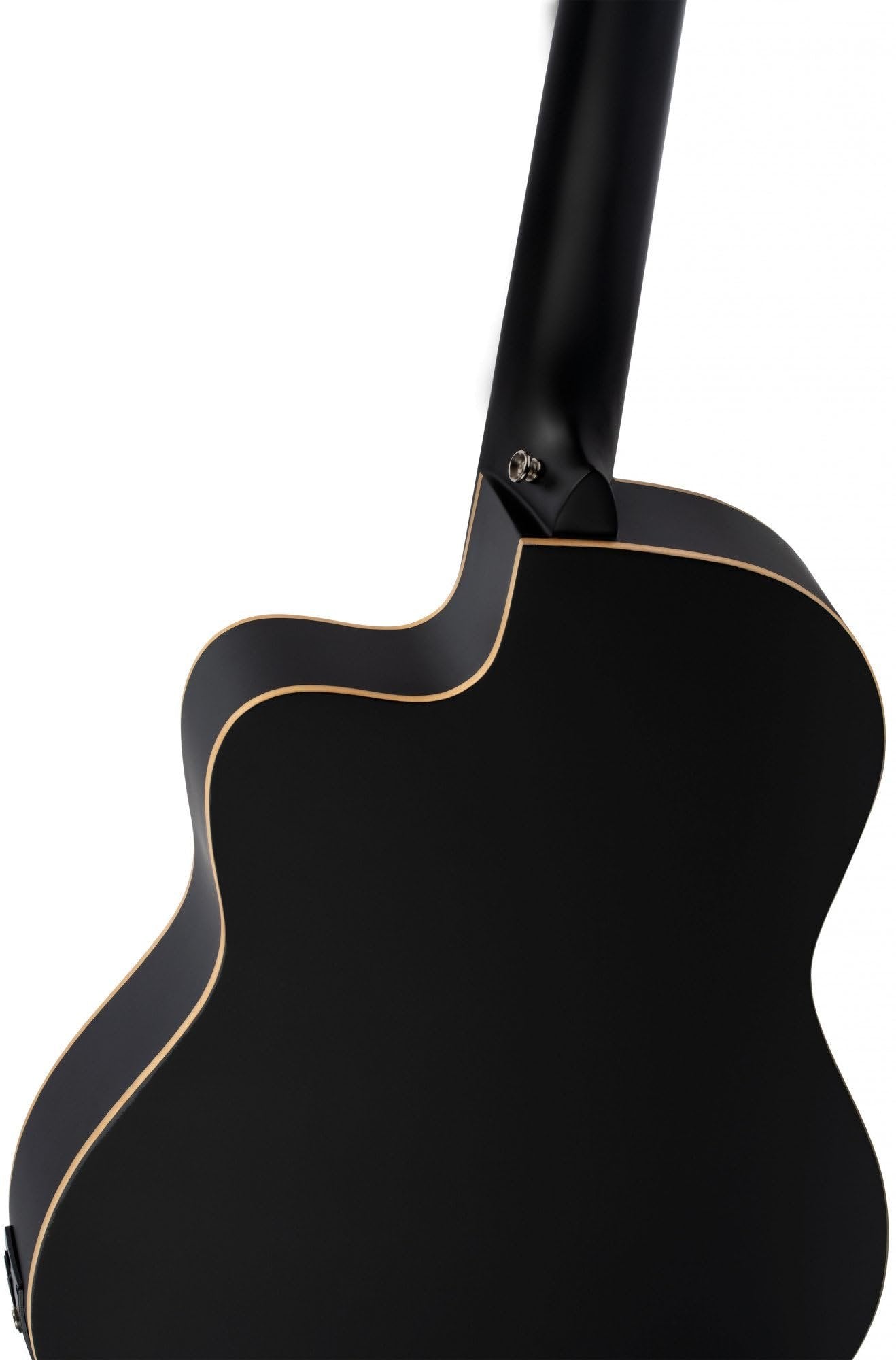 Ortega Guitars Family Series 6 String Acoustic-Electric Guitar, Right (RCE125SN-SBK)