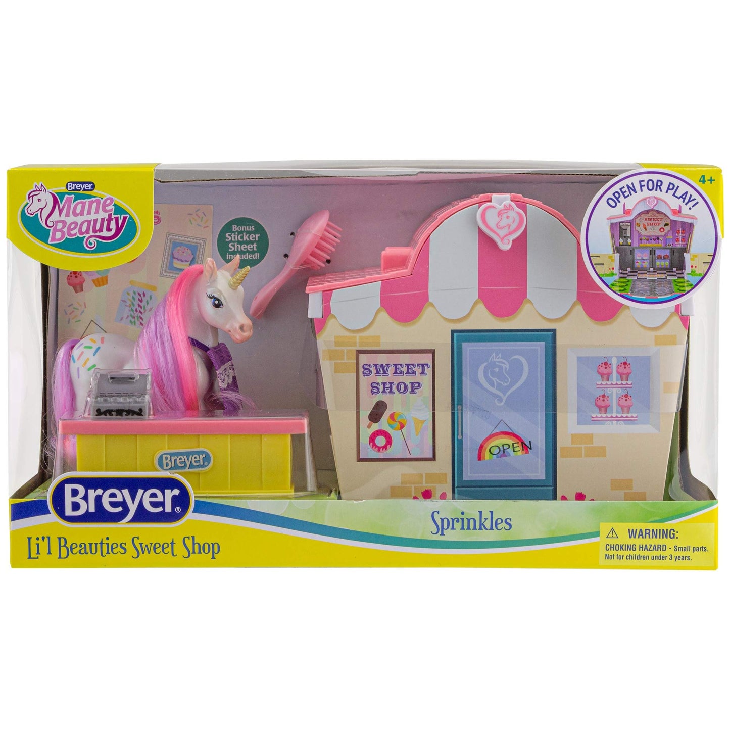 Breyer Horses Mane Beauty Li'l Beauties Playset | Spinkles' Sweet Shop | Model #7432