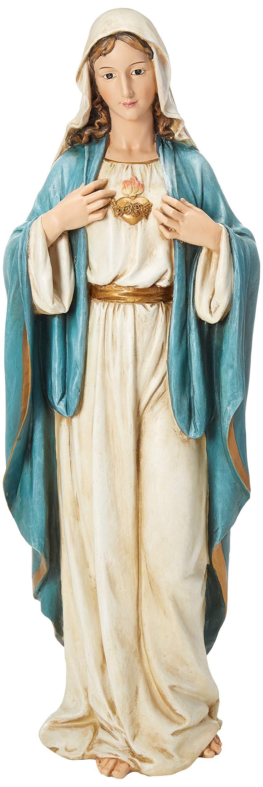 Joseph's Studio by Roman – 37" Immaculate Heart of Mary Statue – Catholic Religious Figurine for Home or Church Decor – Elegant Indoor Spiritual Accent