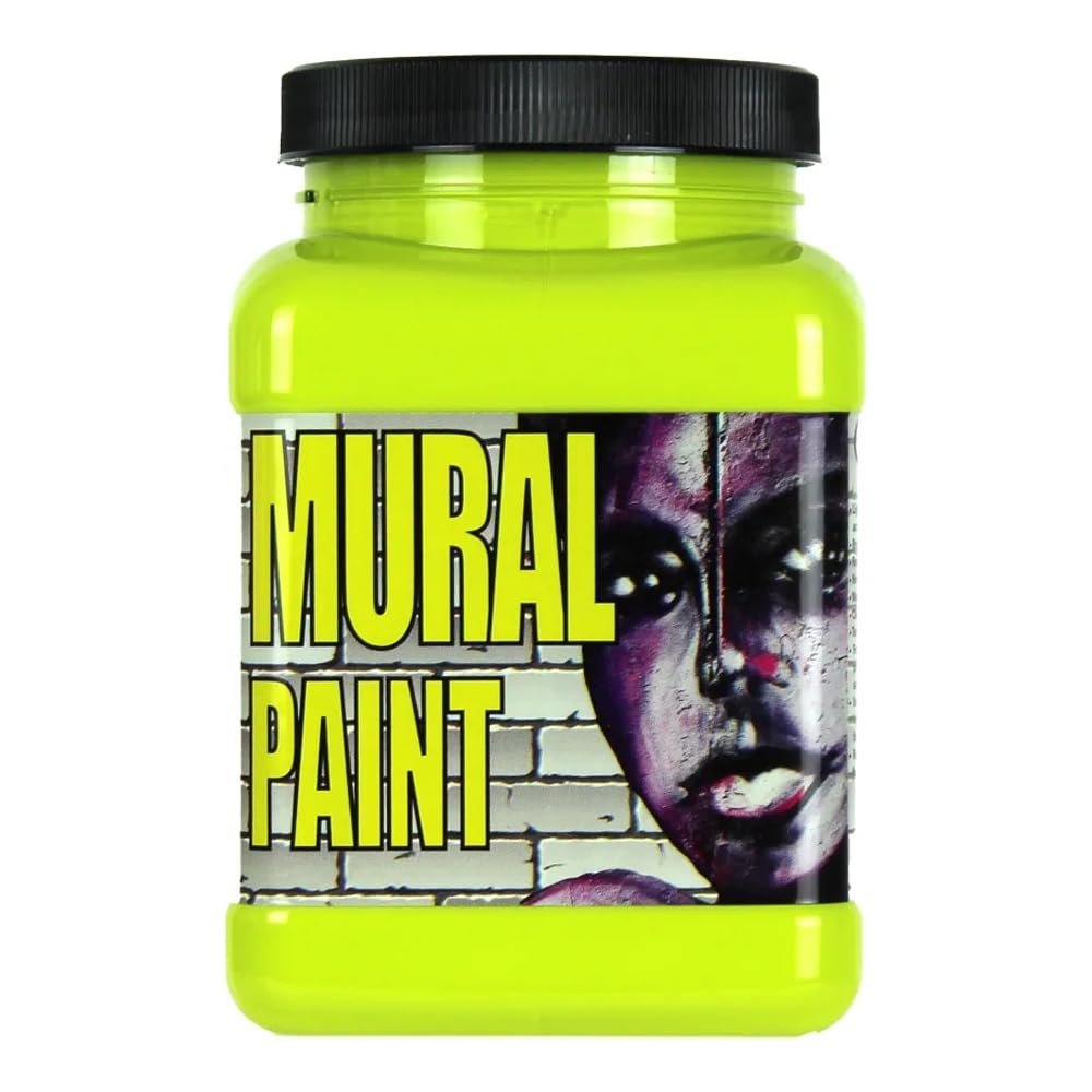Chroma Acrylic Mural Paint for Interior and Exterior Murals - Lightfast, Mixable, Hard-Wearing Vibrant Pigment, 16 oz Psychedelic (2508)