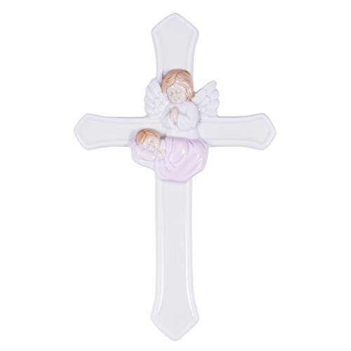 Roman Giftware Inc., Children's Gifts, New Baby, 7.25" H Valencia Girl Guardian,Religious, Inspirational, Durable (7x4x1)